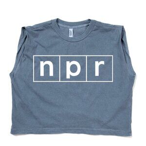 NPR Logo Muscle Crop Women's Tee